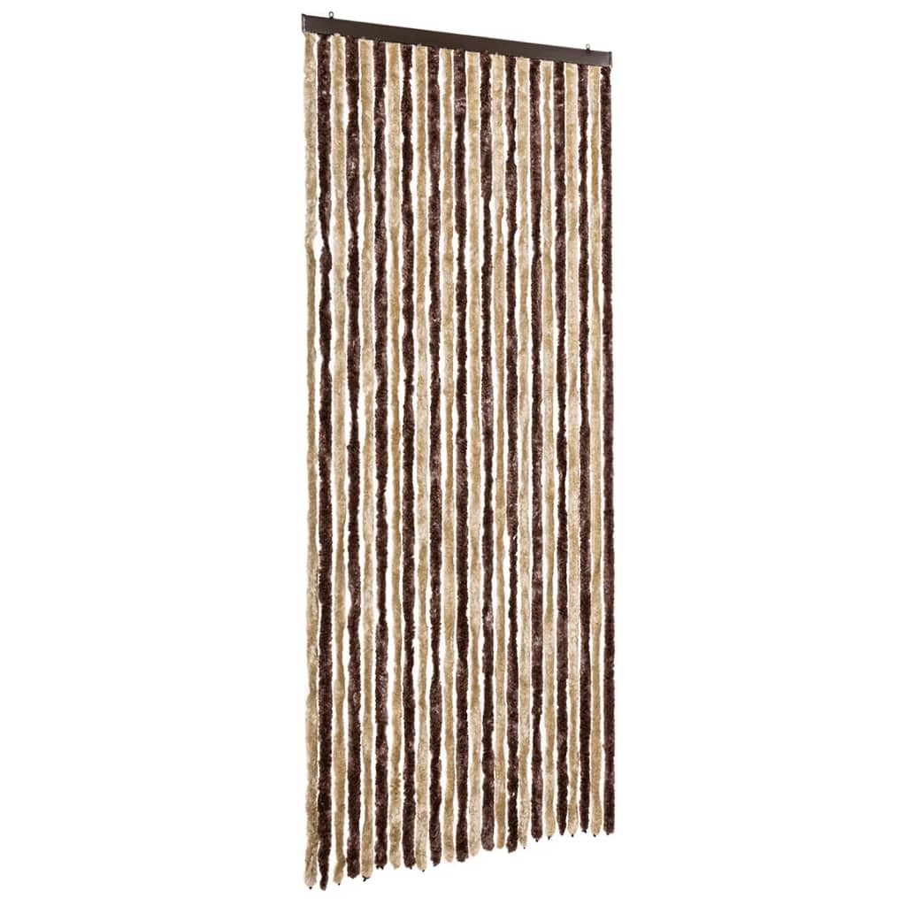 Zastor protiv insekata bež-svjetlosmeđi 100 x 220 cm šenil
