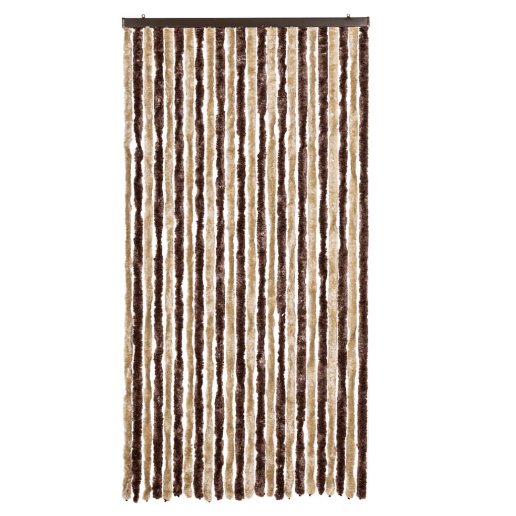 Zastor protiv insekata bež-svjetlosmeđi 100 x 220 cm šenil