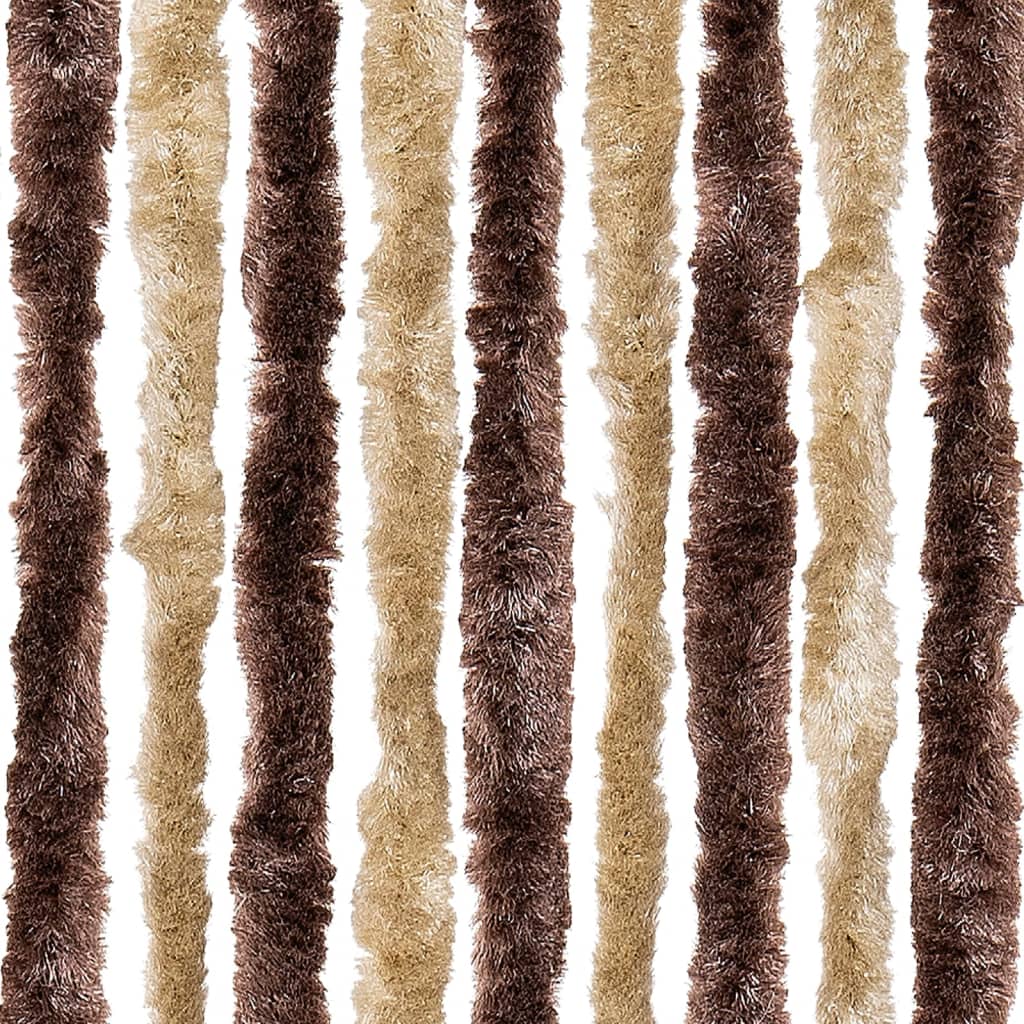 Zastor protiv insekata bež-svjetlosmeđi 100 x 220 cm šenil