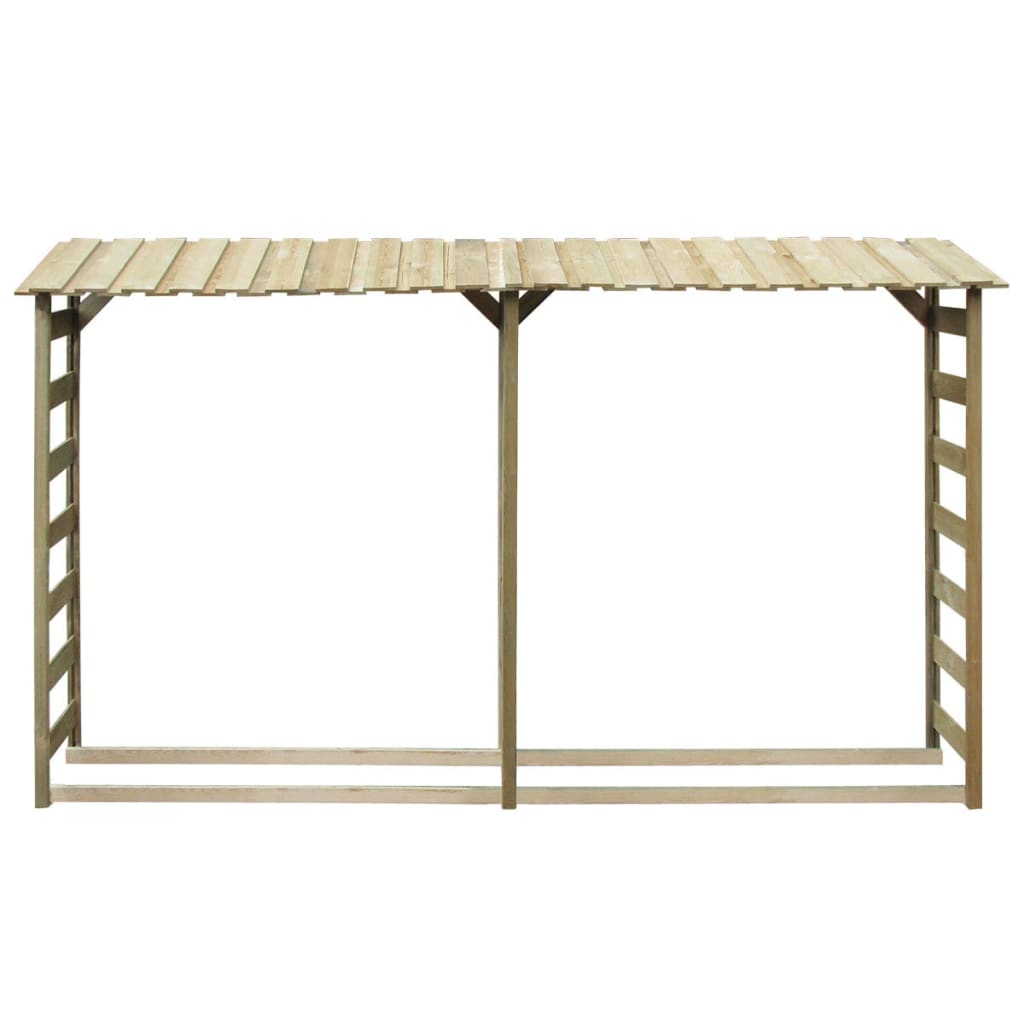 Duplo spremište za drva 300 x 44 x 176 cm impregnirana borovina