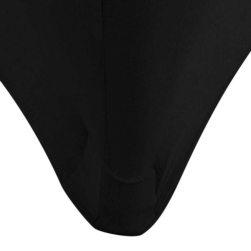 Rastezljiva Navlaka za Stol 2 kom 120x60,5x74 cm Crna