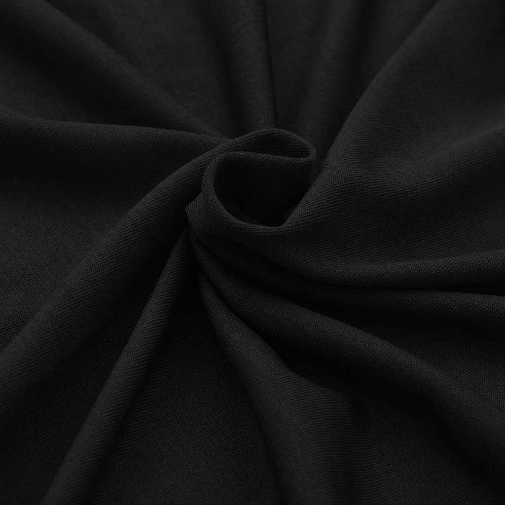 Rastezljiva Navlaka za Stol 2 kom 120x60,5x74 cm Crna