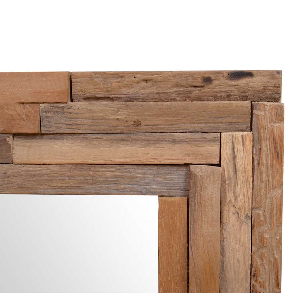 Ukrasno Ogledalo od Tikovine 120x60 cm Pravokutno