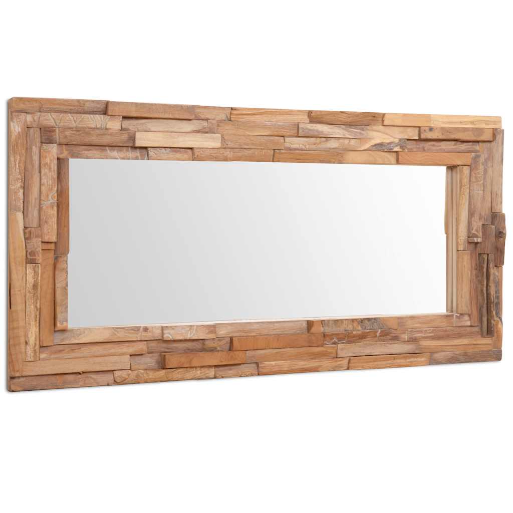 Ukrasno Ogledalo od Tikovine 120x60 cm Pravokutno