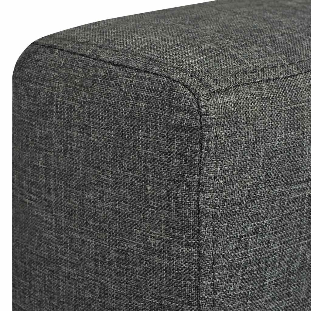 Dvodijelni set sofa od tkanina tamnosivi