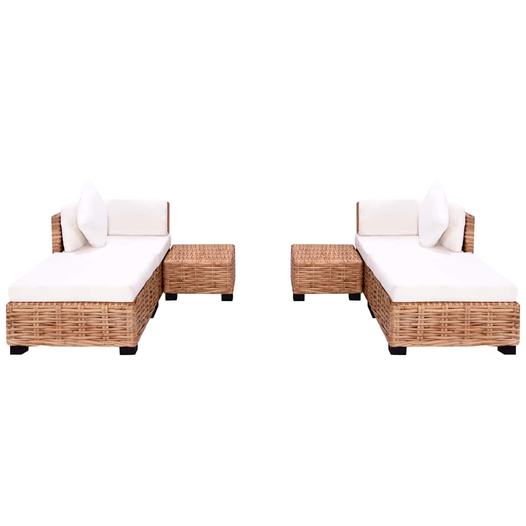 Sofa Set 16 kom Prirodni Ratan