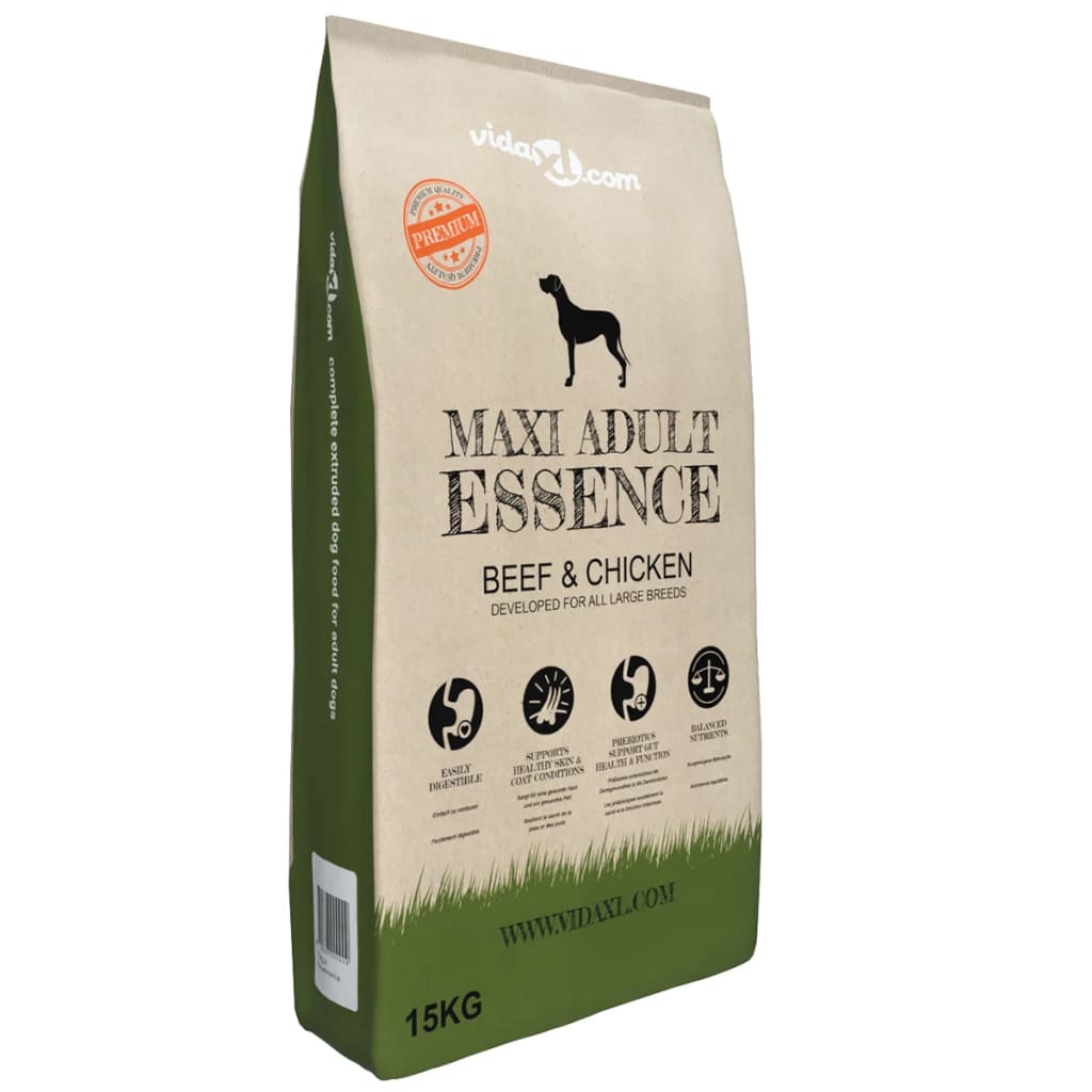 Premium suha hrana za pse Maxi Adult Essence Beef & Chicken 15 kg