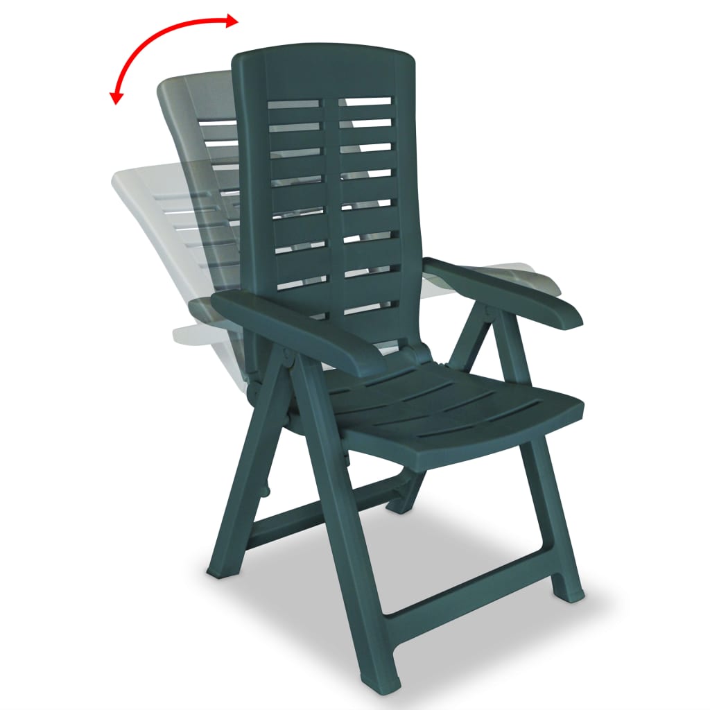 3-dijelni bistro set od plastike zeleni