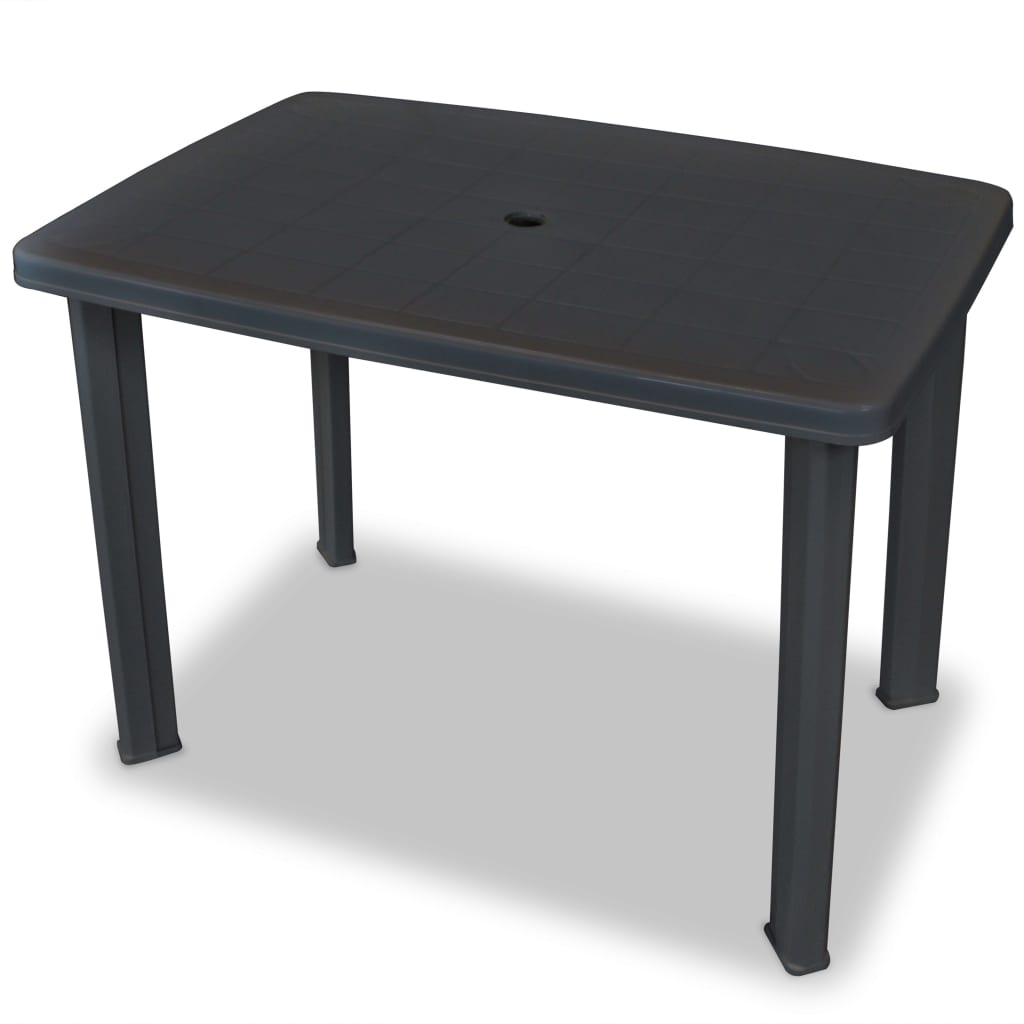 3-dijelni bistro set od plastike antracit