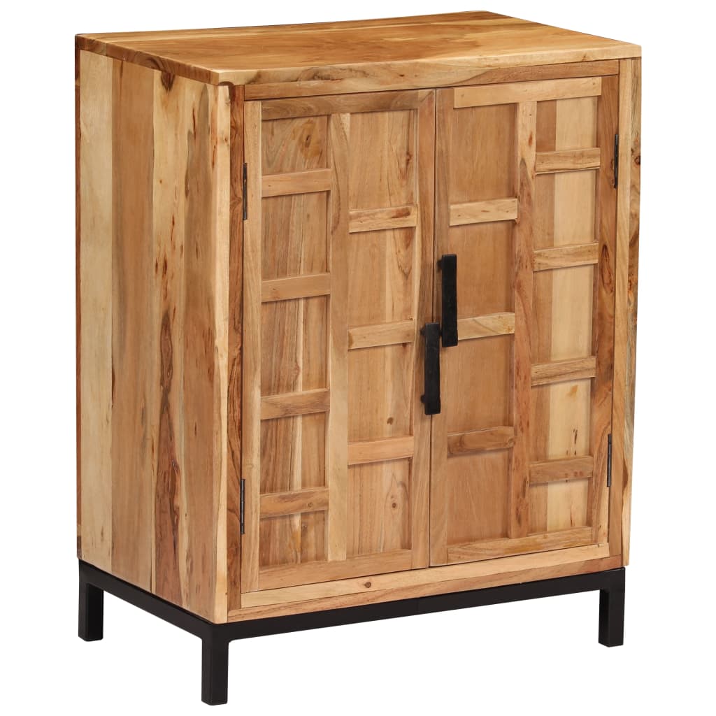 Komoda od masivnog bagremovog drva 60 x 35 x 76 cm smeđa