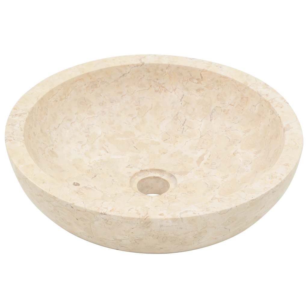 Umivaonik 40 x 12 cm mramorni krem Krema