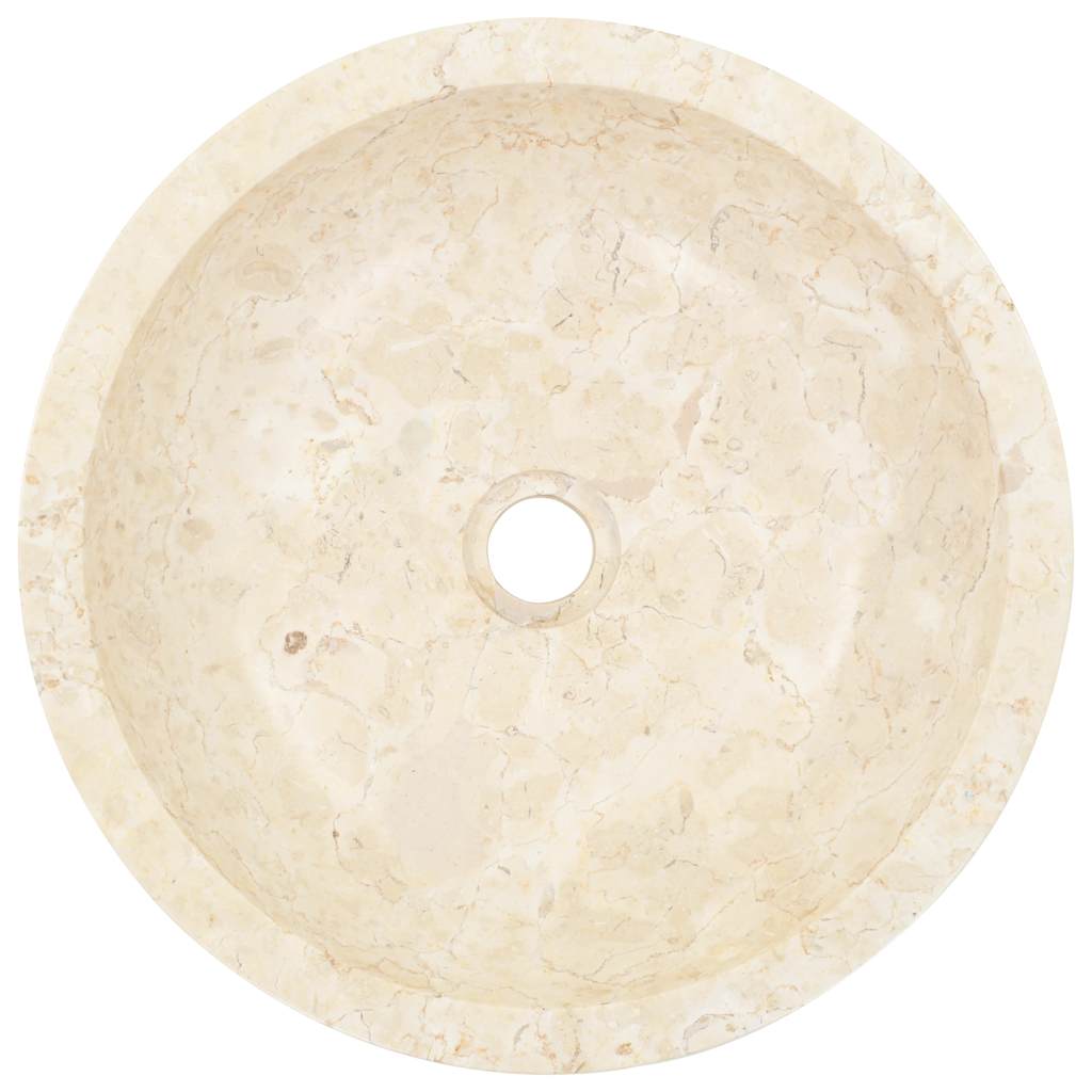 Umivaonik 40 x 12 cm mramorni krem Krema