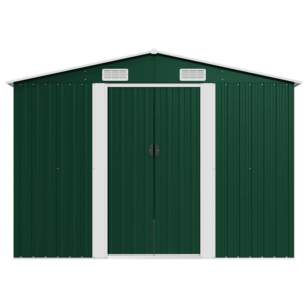 Vrtno spremište 257 x 580 x 181 cm metalno zeleno