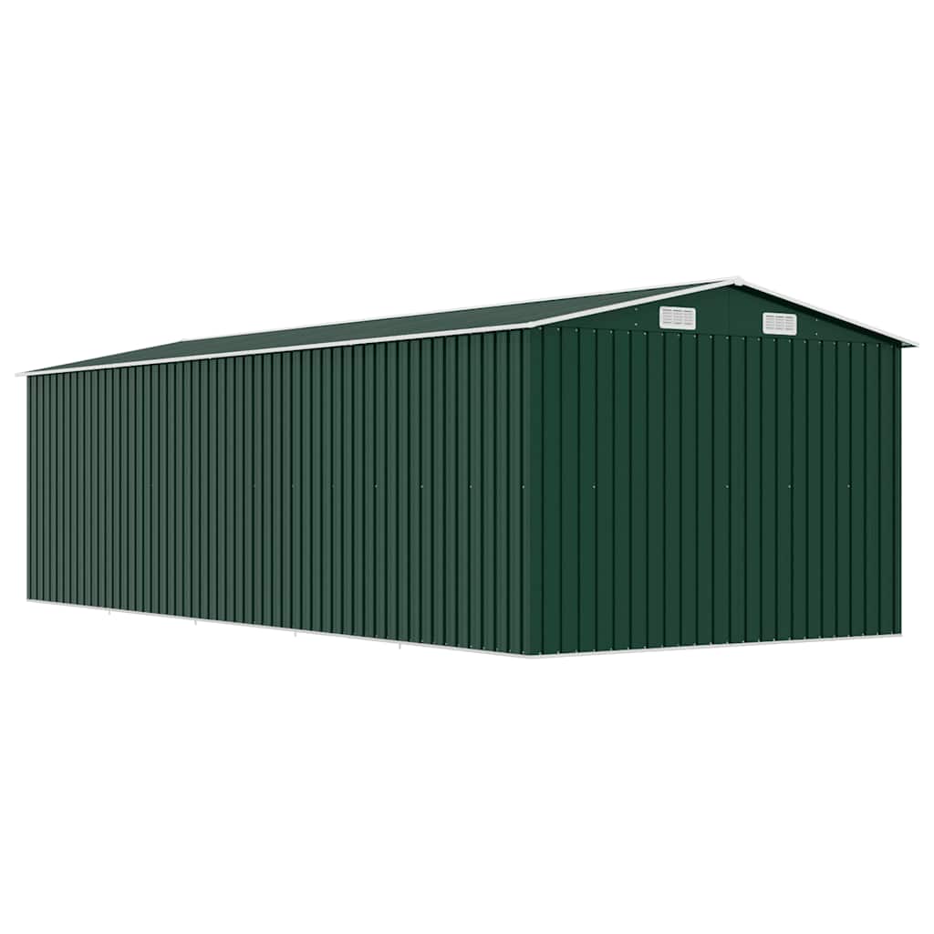 Vrtno spremište 257 x 580 x 181 cm metalno zeleno