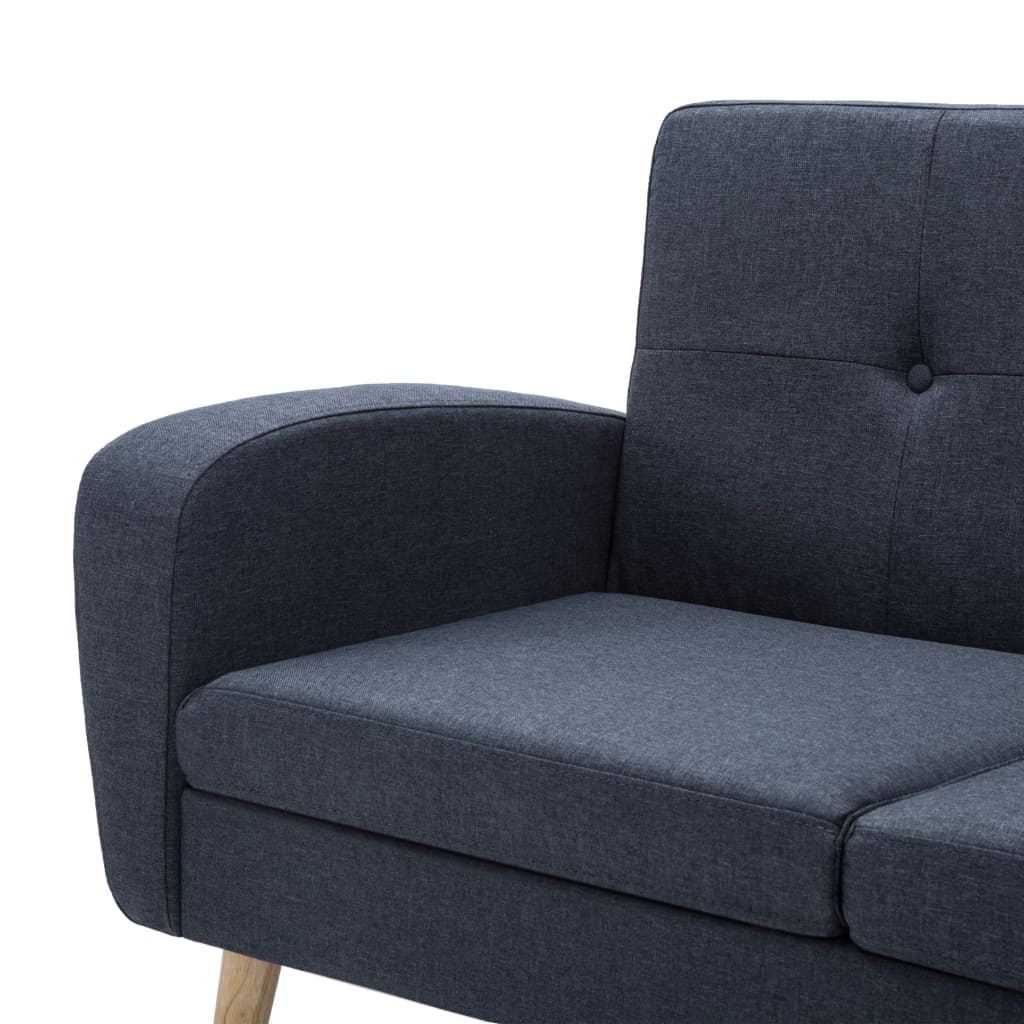 Kutna garnitura s presvlakom od tkanine 186 x 136 x 79 cm tamnosiva