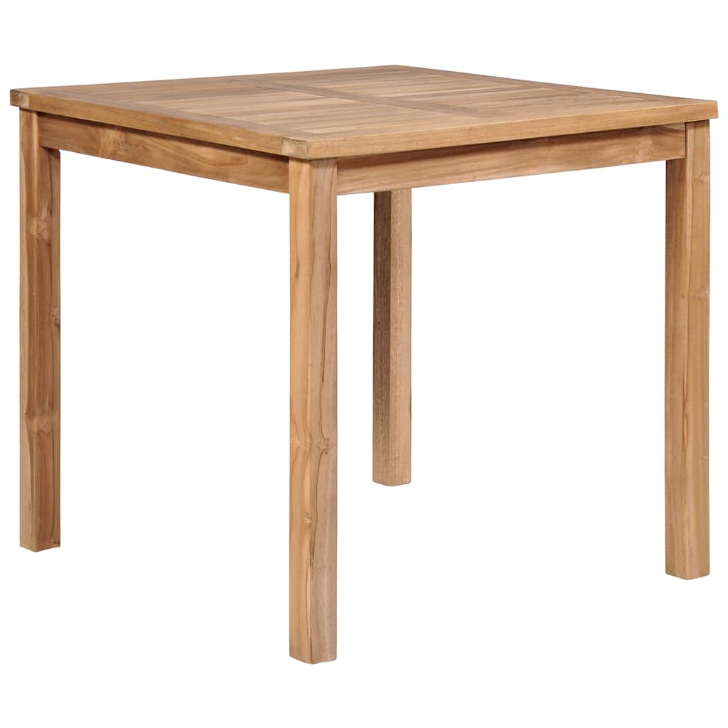 5-dijelni vrtni blagovaonski set od masivne tikovine Smeđa Dužina stola 80 cm