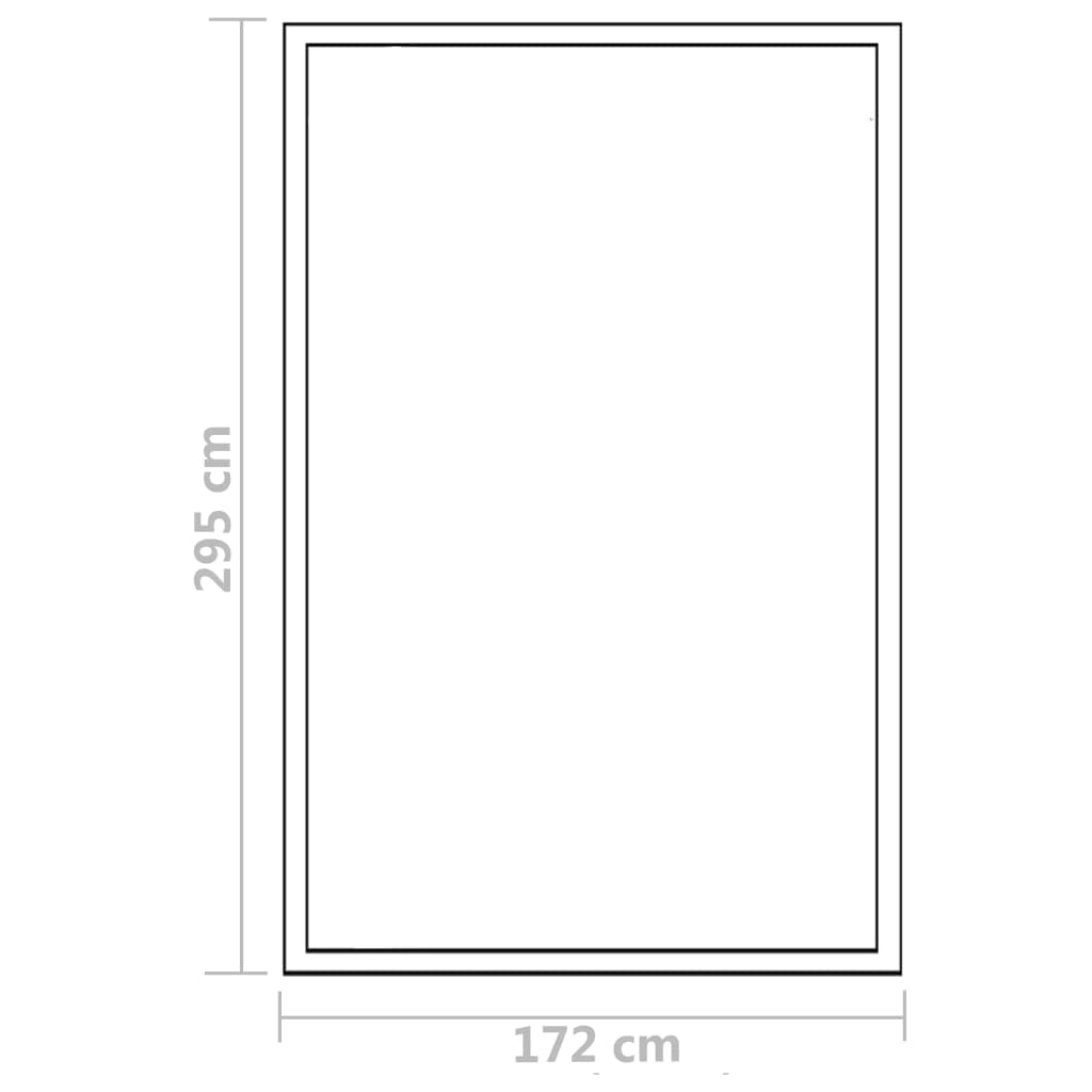 Staklenik od aluminija 302 x 190 x 195 cm 11,19 m³