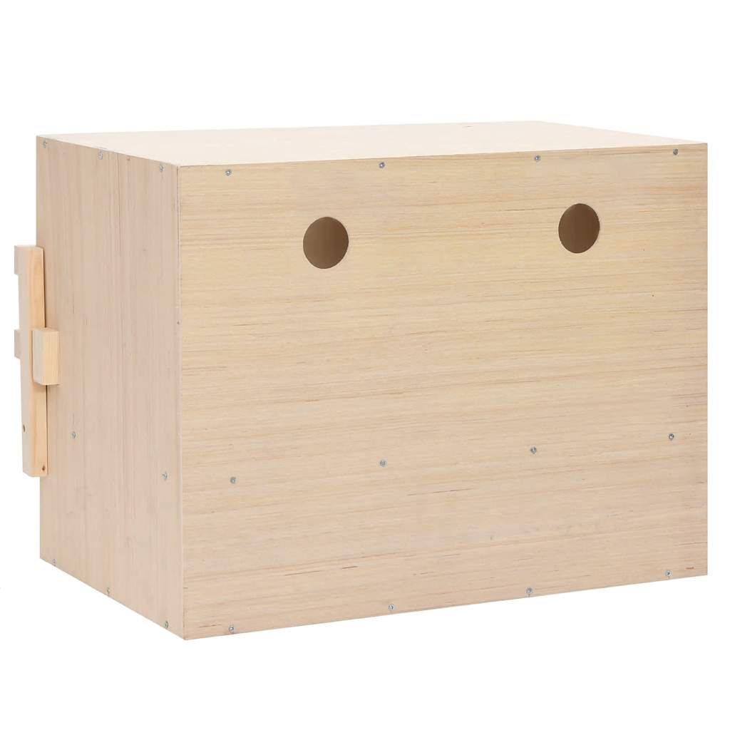 Gnijezdo za kokoši s 2 odjeljka 63x40x45 cm masivna borovina