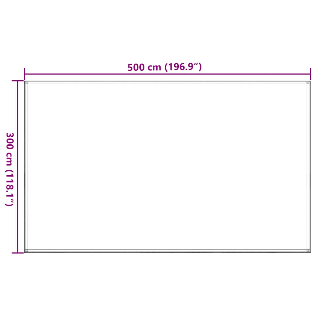 Tepih za šator 300 x 500 cm HDPE zeleni