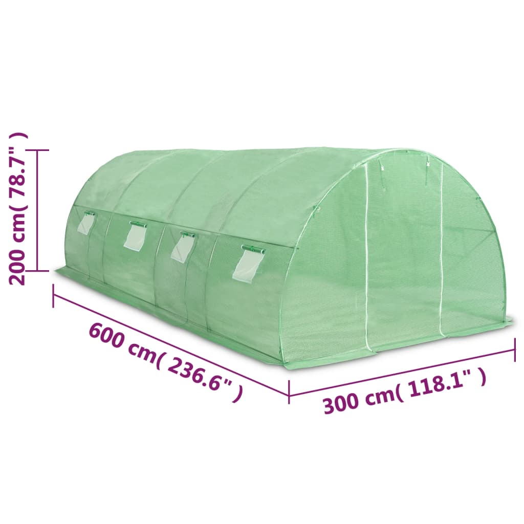 Plastenik 18 m² 600 x 300 x 200 cm