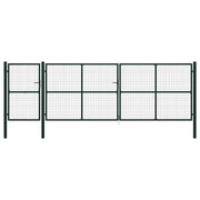 Vrtna vrata Čelik 500x150 cm Zelena