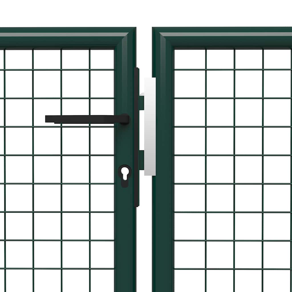 Vrtna vrata Čelik 500x150 cm Zelena