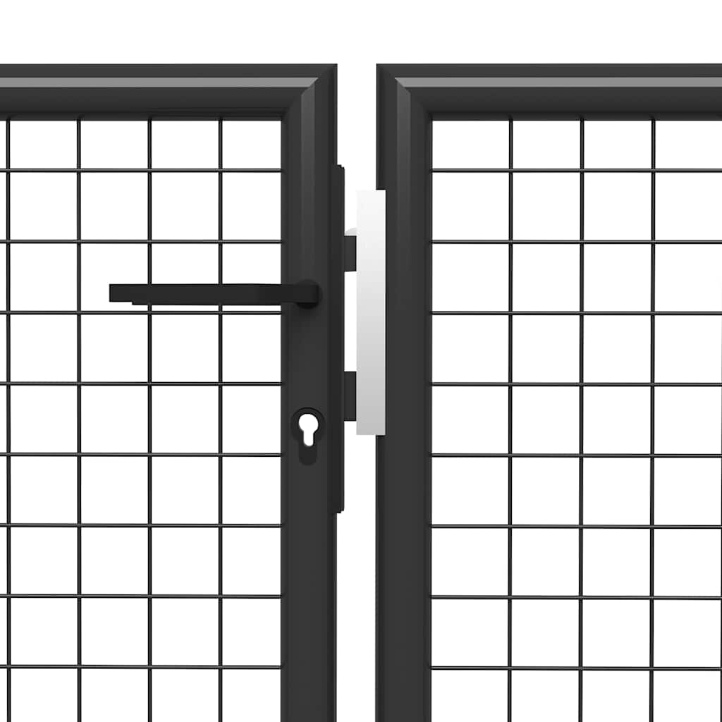 Vrtna vrata Čelik 350x150 cm Antracit