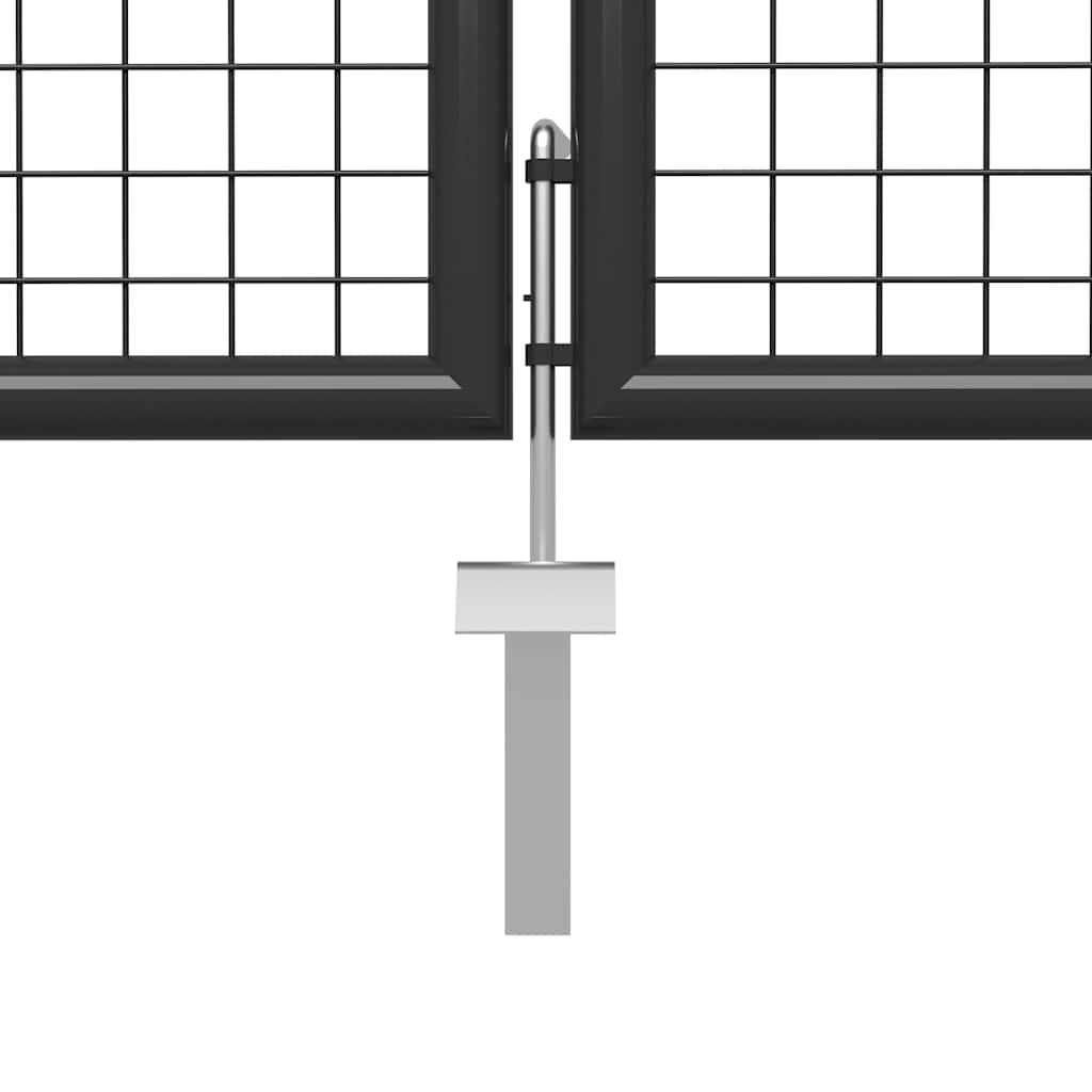 Vrtna vrata Čelik 350x150 cm Antracit