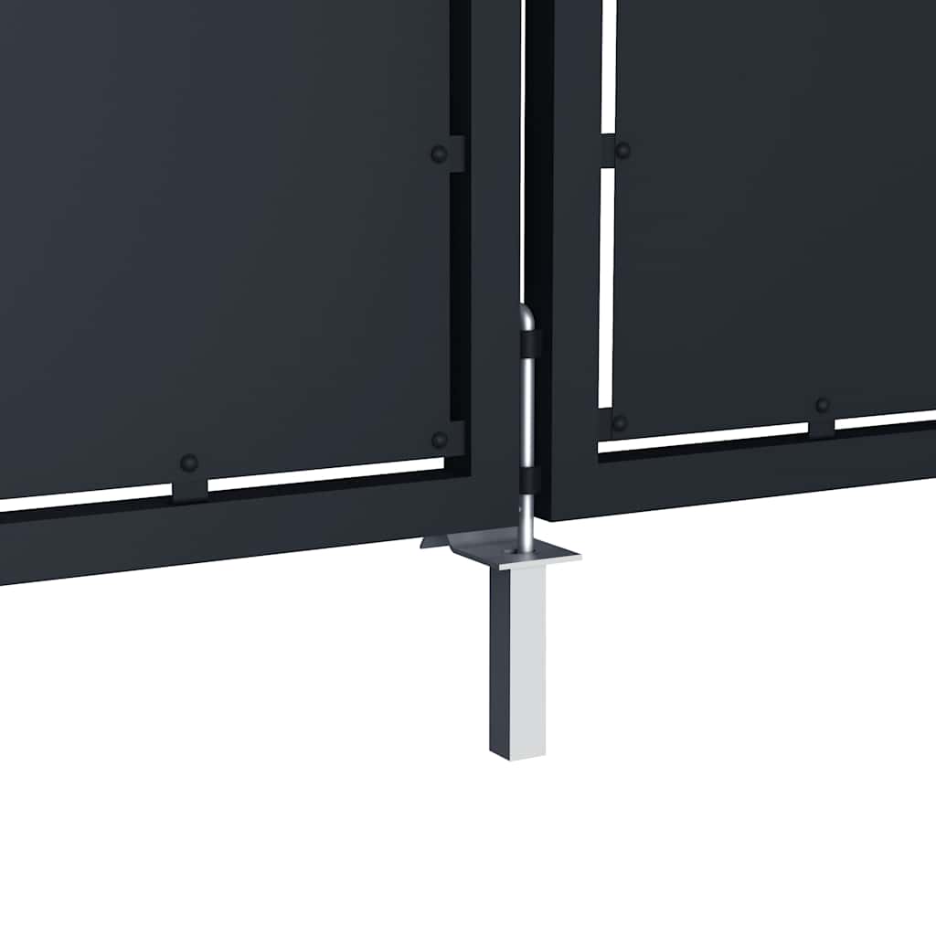 Vrtna vrata Čelik 300x150 cm Antracit