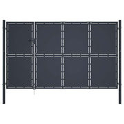 Vrtna vrata Čelik 350x150 cm Antracit