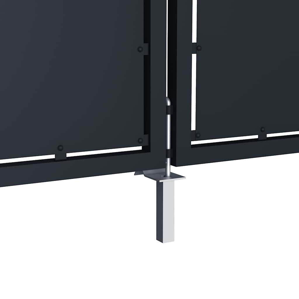 Vrtna vrata Čelik 350x150 cm Antracit