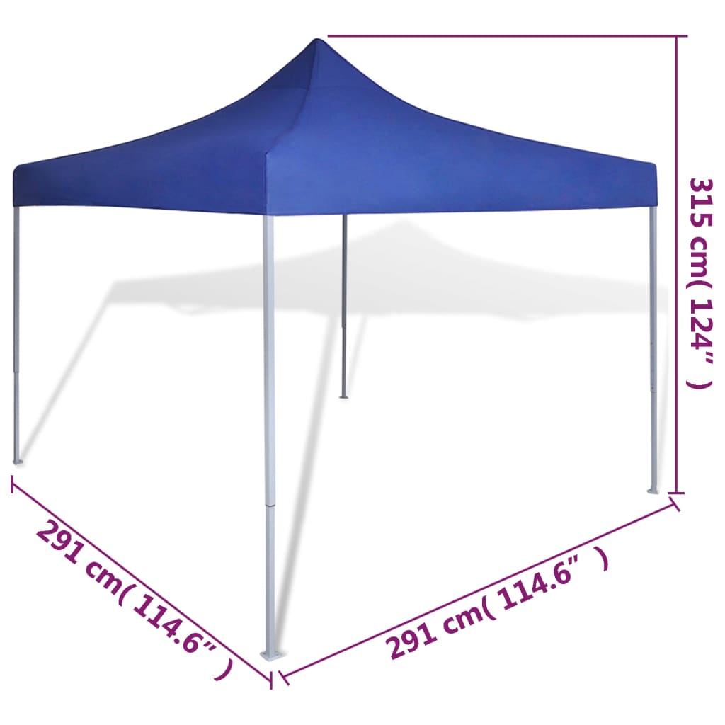 Plavi Sklopivi Šator 3 x 3 m