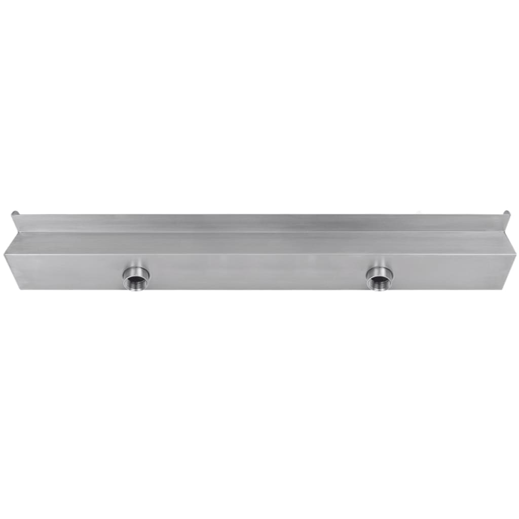 Pravokutna fontana za bazen s LED svjetlom nehrđajući čelik 90 cm