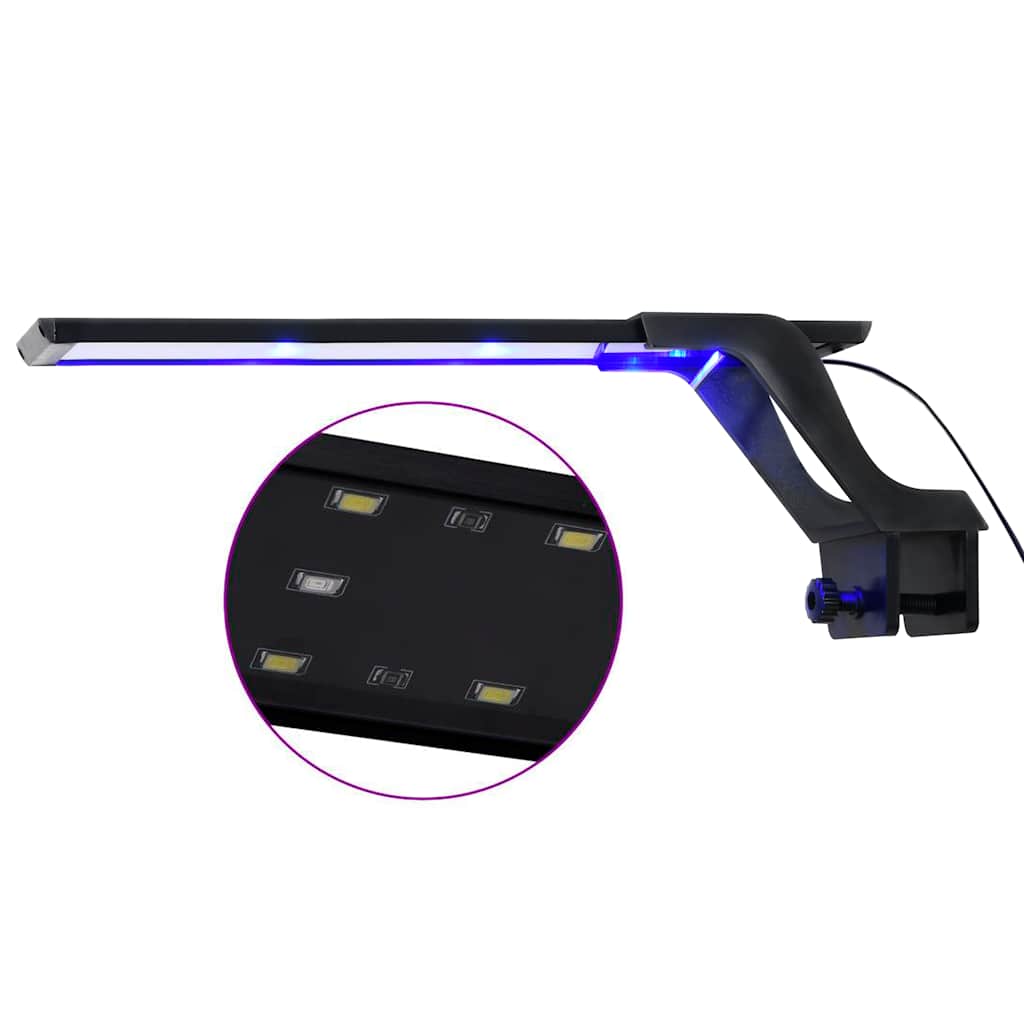 Akvarijsko LED svjetlo sa stezaljkom 35 - 55 cm plavo-bijelo