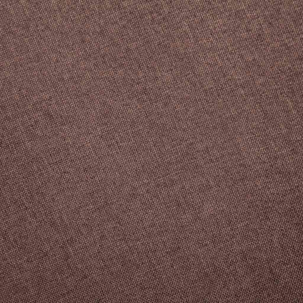 2-dijelni set sofa od tkanine smeđi