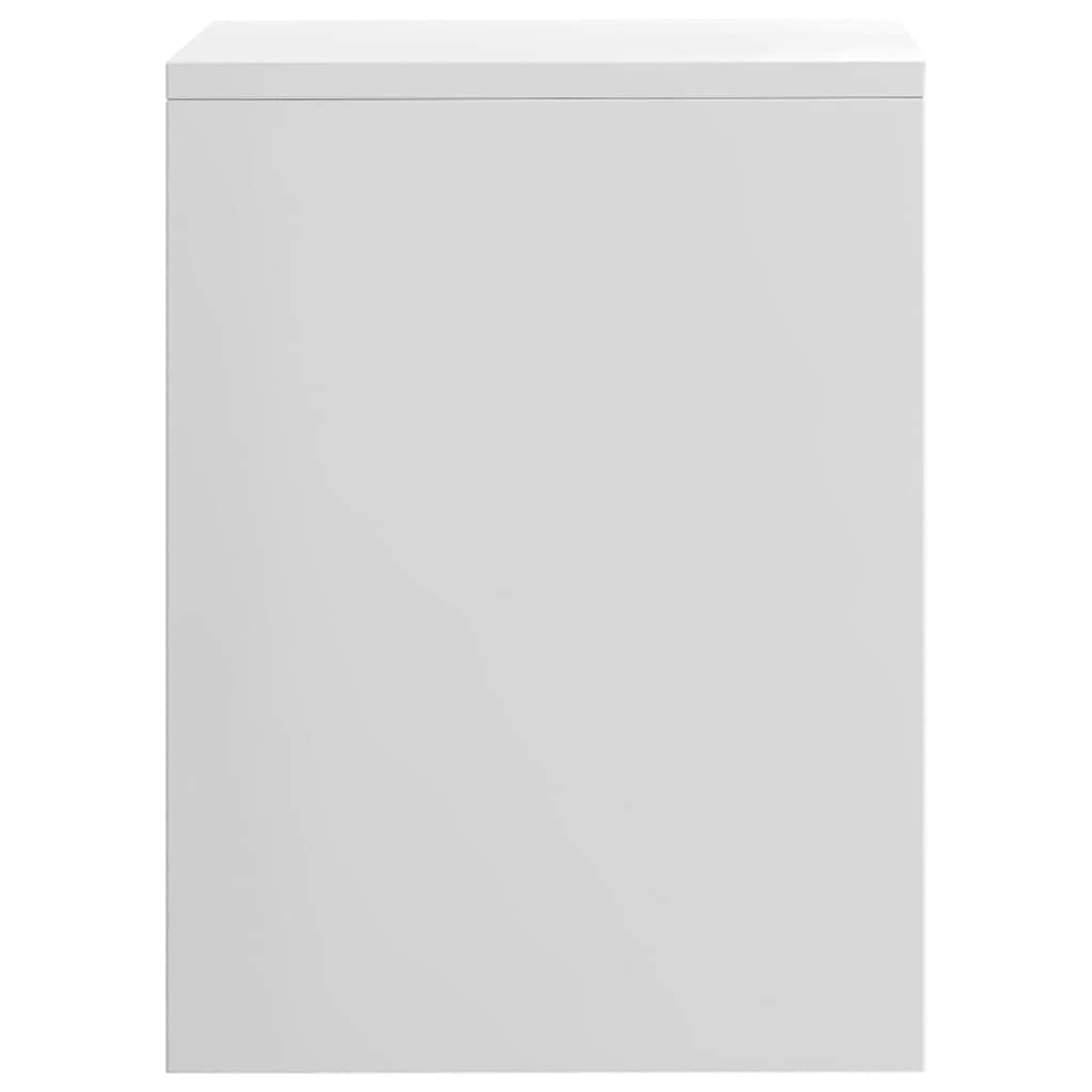 Noćni ormarić 2 kom sjajni bijeli 40x30x40 cm konstruirano drvo Bijela