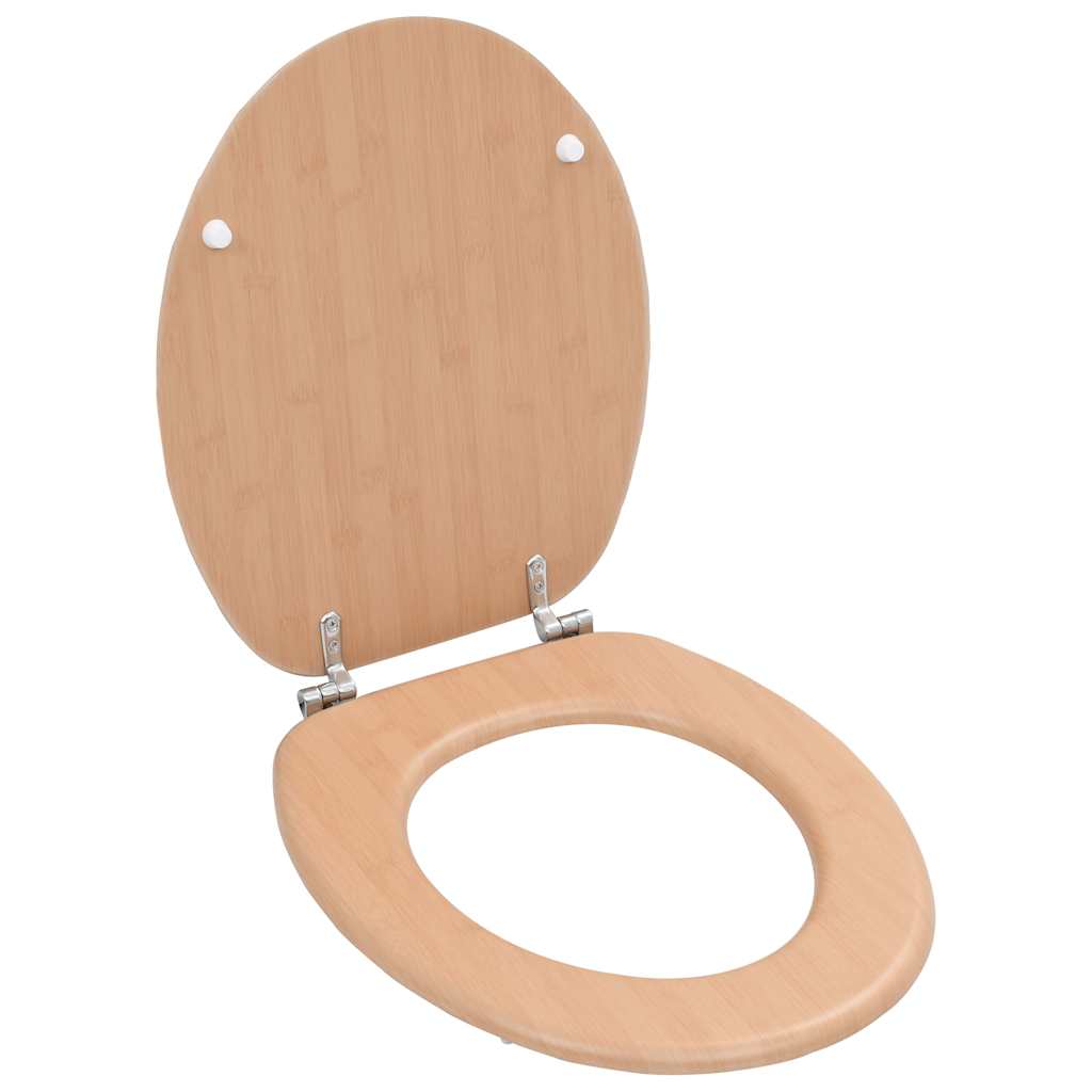 Toaletna daska 2 kom MDF uzorak bambusa
