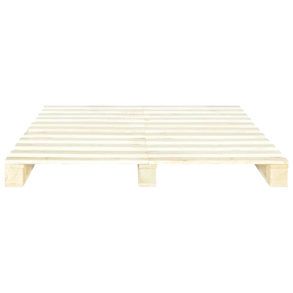 Okvir za krevet od paleta od masivne borovine 200 x 200 cm