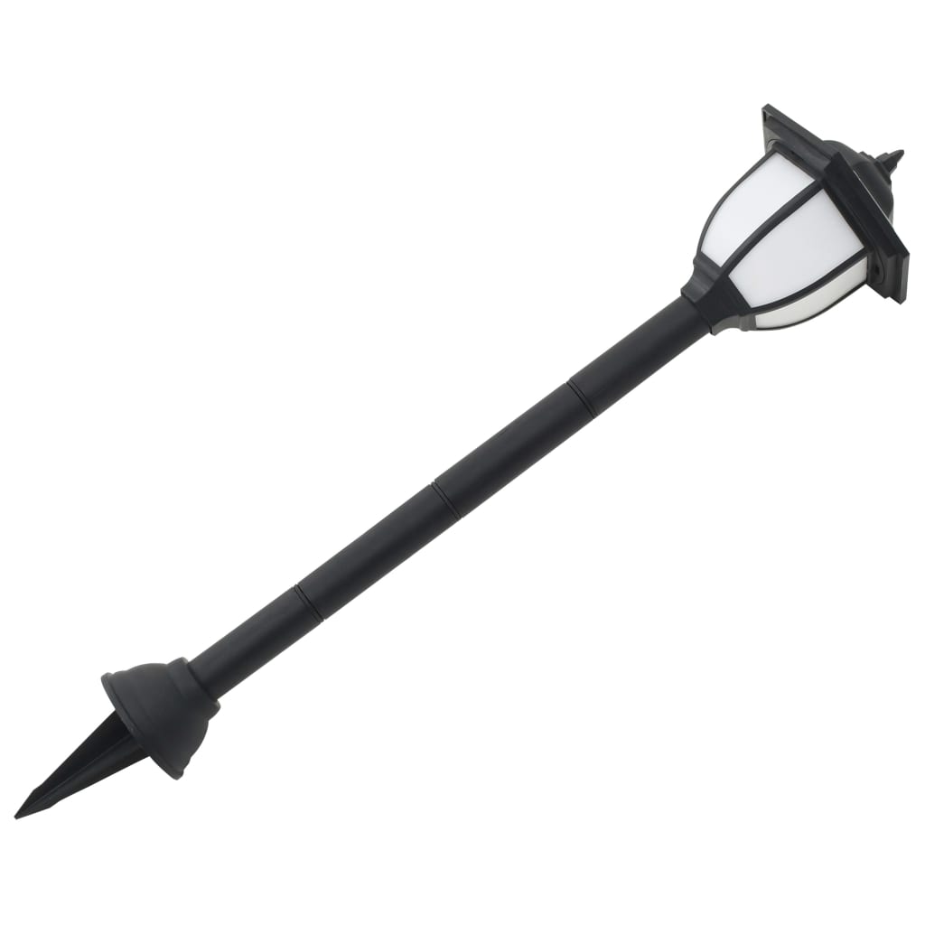 Vanjske solarne svjetiljke 6 kom LED crne