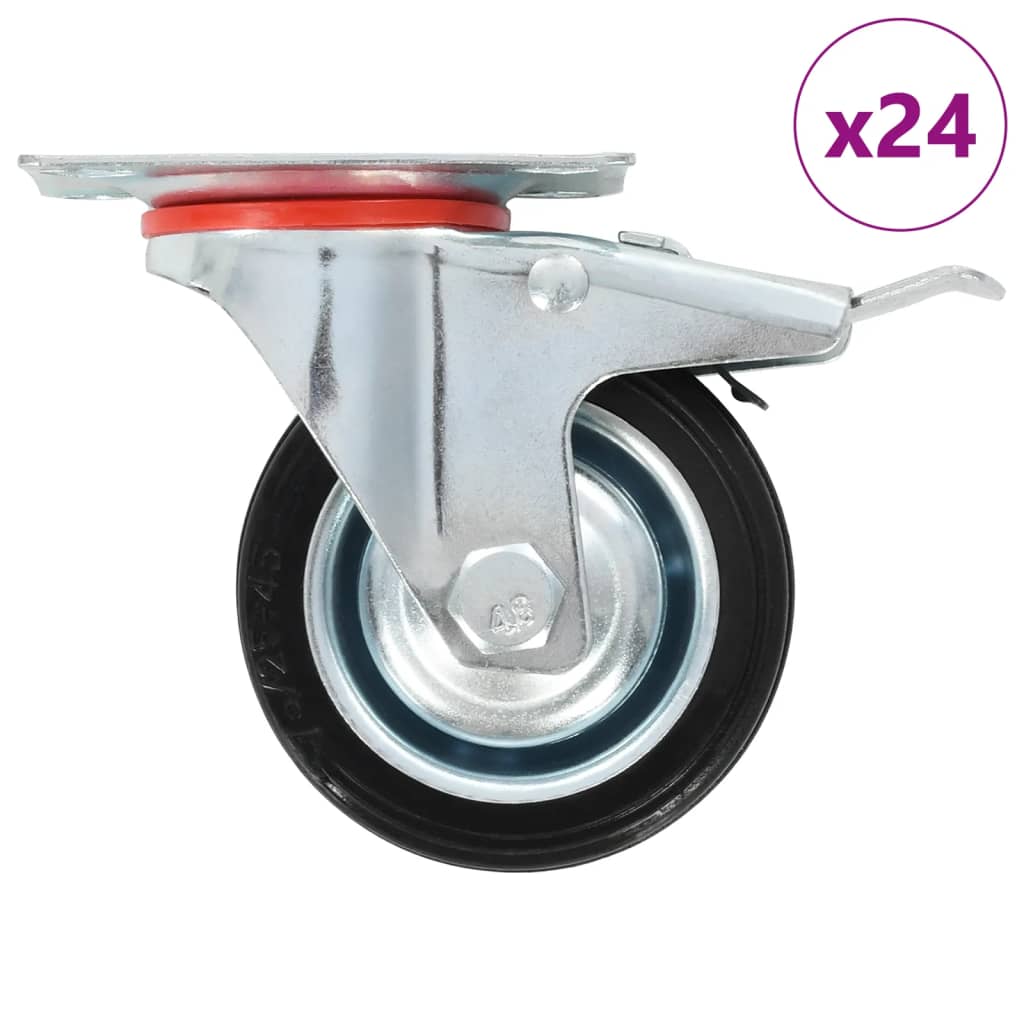 Okretni kotačići 24 kom 75 mm