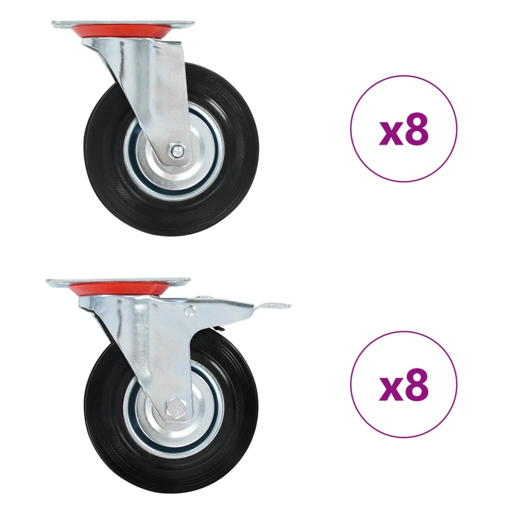 Okretni kotačići 16 kom 125 mm