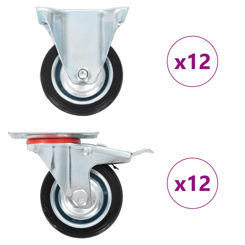 Kotačići 24 kom 75 mm