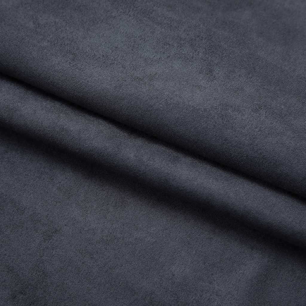 Zavjese za zamračivanje s kukama 2 kom antracit 140 x 245 cm