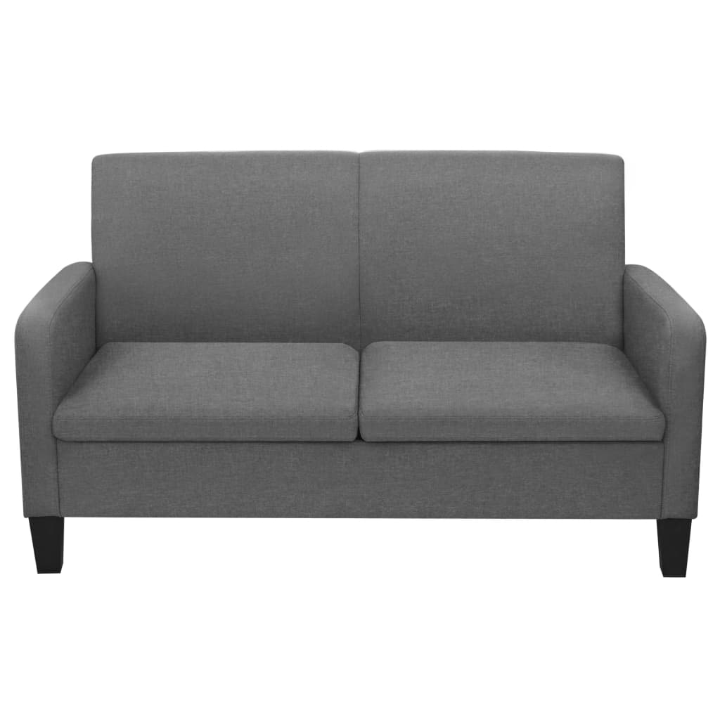2-dijelni set sofa od tkanina tamnosivi