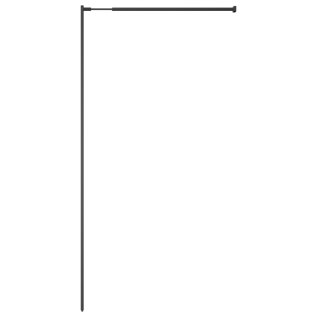Pregrada za tuširanje od prozirnog kaljenog stakla 80 x 195 cm