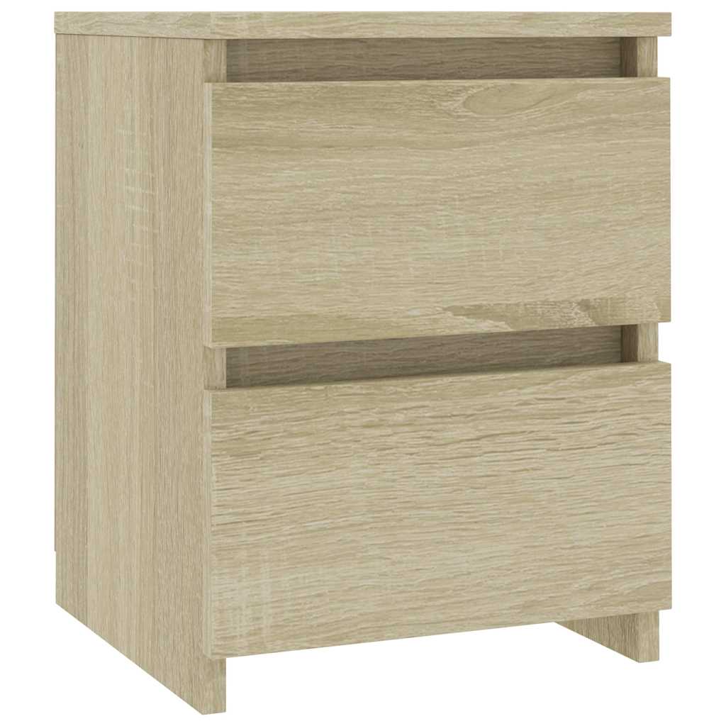 Noćni ormarići 2 kom boja hrasta 30x30x40 cm konstruirano drvo Smeđa