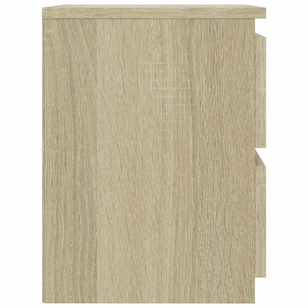 Noćni ormarići 2 kom boja hrasta 30x30x40 cm konstruirano drvo Smeđa