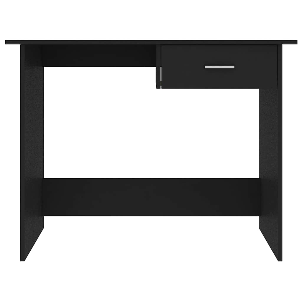 Radni stol crni 100 x 50 x 76 cm od konstruiranog drva