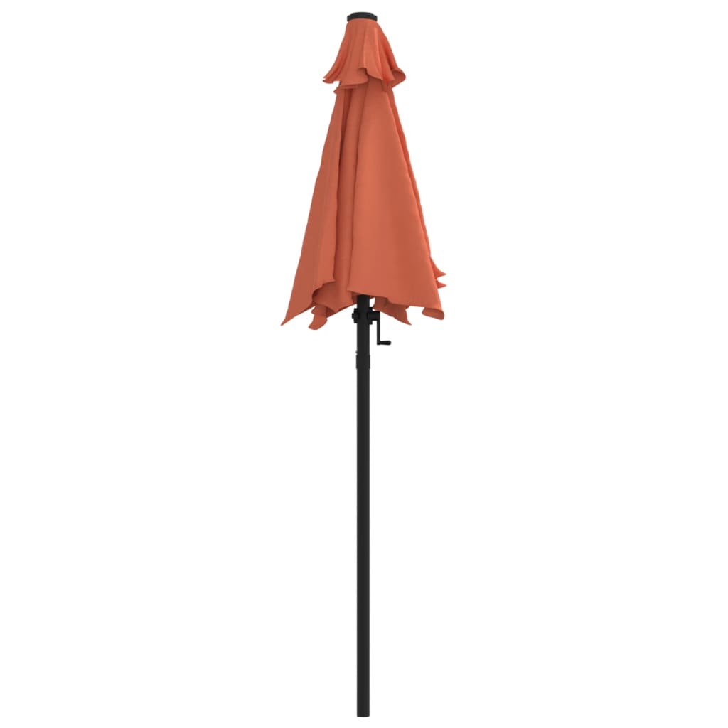 Suncobran boja cigle 200 x 224 cm aluminijski