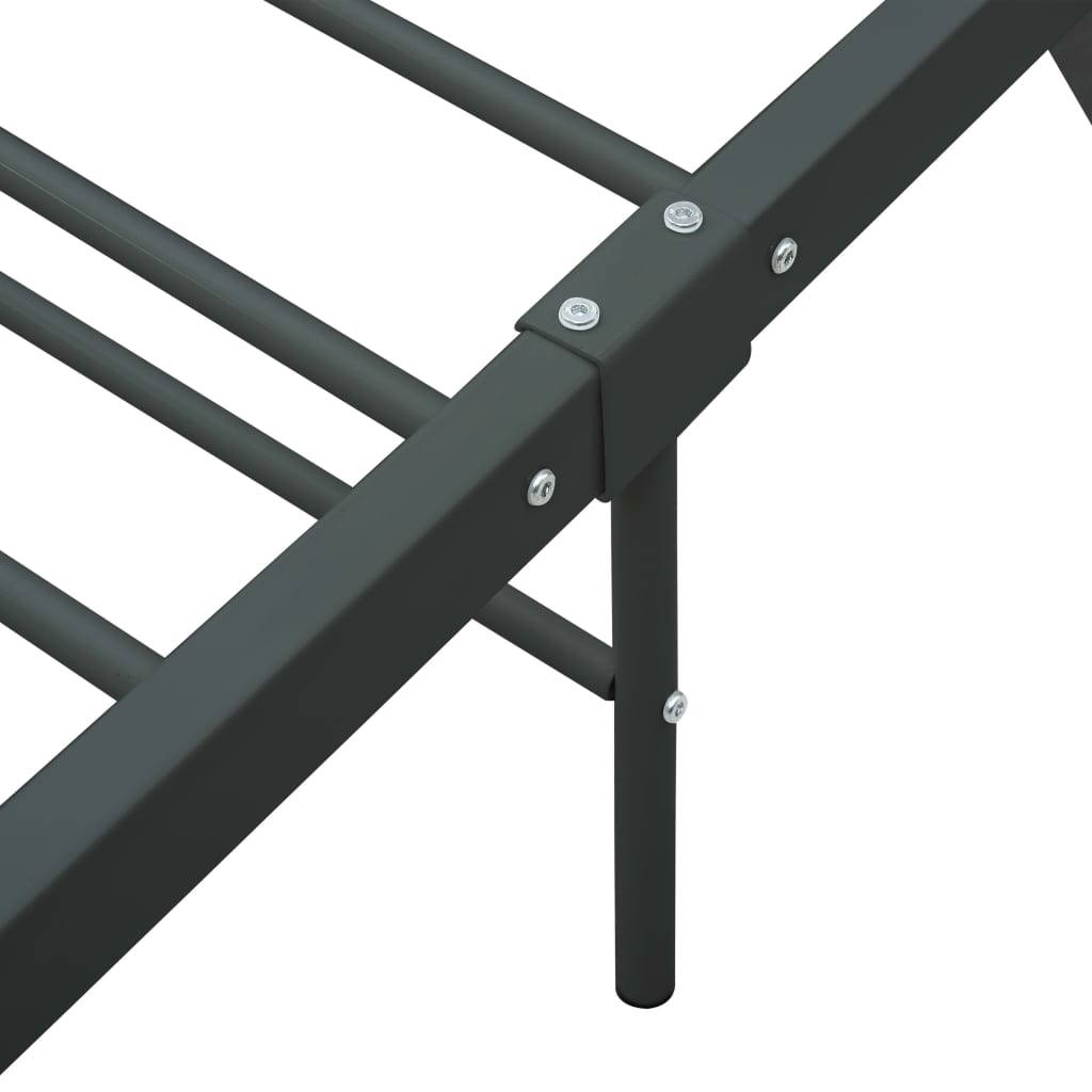 Okvir za krevet sivi metalni 120 x 200 cm